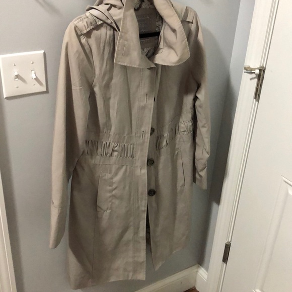 Classic Gray Trench Rain Coat Large - Guess - Picture 8 of 8